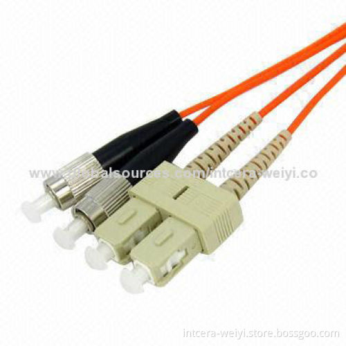 FC/PC-SC/PC MM DX Fiber Optic Patch Cord, Jumper, Pigtail (0.9&2.0&3.0 Optional)
